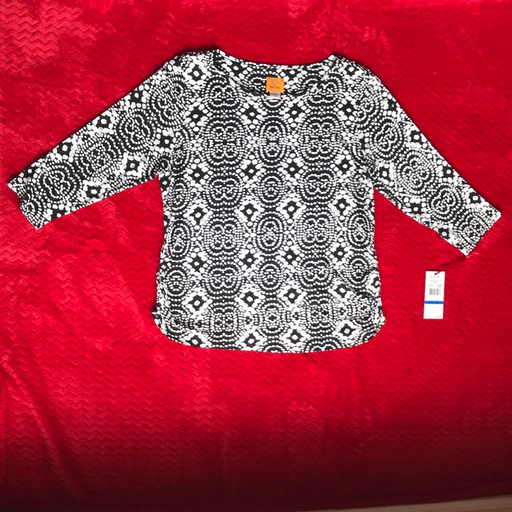 Ruby Rd women’s longsleeve cinch side blouse